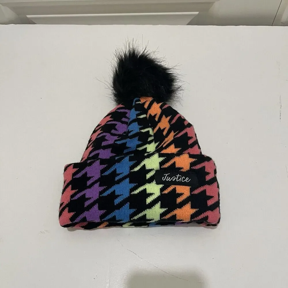Justice black multicolor